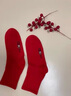 浪莎本命年紅襪子女踩小人款結婚禮物情侶中筒襪2025屬蛇年純棉中筒女 【100%棉女襪】 5雙 均碼 曬單實(shí)拍圖