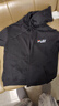 THE URBAN NICE官方品牌衛衣男2025春秋刺繡開(kāi)衫外套男連帽上衣休閑寬松運動(dòng)男裝 奢華黑&加絨款 XL 碼【建議120-145斤】-開(kāi)衫 曬單實(shí)拍圖