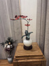 莫尼森  MOREISAN 黃銅蝴蝶蘭花擺件玉石家居客廳酒柜裝飾品擺件喬遷之喜搬家禮物 紅色蘭花玉石盆景28*13*39cm 曬單實拍圖