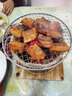 豪祥（HAOXIANG）陶瓷燒烤爐圍爐煮茶爐子家用室內(nèi)戶外木炭庭院碳明火溫茶壺泡茶器 中號(hào)碳爐搭配烤網(wǎng)+鐵架+木墊 曬單實(shí)拍圖