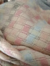 格子圍巾女新年生日禮物冬季新款送女朋友圍脖中學(xué)大學(xué)生披肩保暖 奶油圍巾【藍粉】 曬單實(shí)拍圖