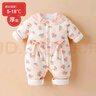 宜爽兒新生嬰兒衣服女寶寶加厚保暖棉衣秋冬季連體衣套裝外出服抱衣冬裝 曬單實(shí)拍圖