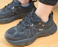 FILA 斐樂(lè )官方男鞋MARS火星鞋3復古老爹鞋2024冬新款舒適休閑運動(dòng)鞋 黑-BK 41 曬單實(shí)拍圖