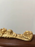 莫尼森  MOREISAN 黃楊木實木雕刻如意擺件年年有余新中式客廳裝飾工藝品喬遷禮物 蓮年有余如意(大號) 25*5.5*6cm 曬單實拍圖