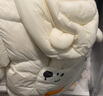巴拉巴拉童裝寶寶羽絨服冬季嬰兒輕薄兒童外套上衣造型萌男童女童 奶白10501 80cm 曬單實拍圖
