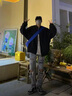 FOG SKY棒球服外套男春秋季美式潮牌寬松上衣休閑潮流飛行員夾克男 JKCY-CYJK9299黑色 XL （建議120-145斤） 曬單實拍圖