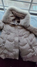 雅鹿媽媽羽絨服女中長(cháng)款冬天中年女款加厚中老年冬裝外套60歲JT 米色 XL 170 曬單實(shí)拍圖