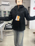 探路者（TOREAD）【探極】沖鋒衣男3L壓膠戶外外套女徒步防風(fēng)防水登山服劉昊然同款 【男女通款】黑色 【三層壓膠】 M （115-130斤） 曬單實拍圖