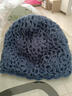 壹號鳳女士冬天帽子女款冬季2023包頭帽鉤花遮白發(fā)花朵優(yōu)雅毛線(xiàn)帽針織帽 寶藍色 均碼有彈性(54-59cm 曬單實(shí)拍圖