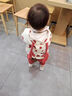 G.DUCKKIDS小黃鴨童裝女童套裝春秋季兒童衣服女寶寶外套三件套波點(diǎn)兔子服裝 紅色兔子三件套 100碼建議90-100cm3-4歲 曬單實(shí)拍圖