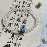 Zincand招財(cái)白水晶手鏈女生日禮物水晶轉(zhuǎn)運(yùn)珠輕奢精致好運(yùn)情侶手鐲手串 靜心凝神6mm白水晶景泰藍(lán)手串 曬單實(shí)拍圖