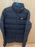 阿迪達斯（adidas）羽絨服男裝  冬季新款戶外加厚保暖運動服休閑潮流寬松羽絨外套 熱推款/炭黑-立領防風/正常版型 蓬松度：600 XL 【185】 建議體重170-190斤 曬單實拍圖