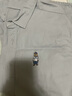 皮爾卡丹男士春秋夏季休閑長袖襯衫簡約百搭小熊刺繡方領寬松純棉襯衣外套 長袖-淺藍色 L 曬單實拍圖