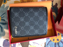 金利來(lái)（Goldlion）新款錢(qián)包男銀包時(shí)尚品牌印花皮夾子商務(wù)零錢(qián)包男式輕奢錢(qián)夾 黑色B款 曬單實(shí)拍圖