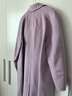 AMII女裝2025冬季新款輕奢綿羊毛雙面呢子大衣長(cháng)款翻領(lǐng)配腰帶 粉紫 L 165/88A 曬單實(shí)拍圖
