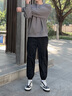 愛(ài)步（ECCO）七夕禮物休閑鞋 25夏季厚底板鞋軟底簡(jiǎn)約撞色男鞋 街頭球鞋539804 白色/黑色/鴿子灰53980461195 44 曬單實(shí)拍圖