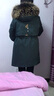 浙約2024年派克服女新款獺兔毛內(nèi)膽可拆卸海寧皮草修身顯瘦中長款外套 綠色 XL 曬單實拍圖