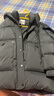 EP雅瑩女裝 黑色鵝絨服面包服 加厚保暖羽絨服 商場同款Y912A 黑色 S 曬單實拍圖