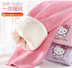 Hello Kitty兒童保暖褲棉女童秋褲寶寶棉褲秋冬暖暖褲內穿加厚加絨打底褲子 粉色【A類 棉加絨】55536 140 適合135-145cm 曬單實拍圖