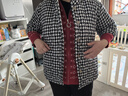 俞兆林（YUZHAOLIN）中年媽媽冬裝棉馬甲女加厚短袖棉衣50歲中老年秋冬外套加絨棉背心 5號色 3XL 【建議126-140斤】 曬單實(shí)拍圖