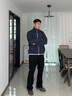 TOMMY HILFIGER【輕通勤】25春夏男裝防潑水撞色拉鏈運(yùn)動(dòng)立領(lǐng)夾克外套03724 藏青色DW5 XL （推薦：165-180斤） 曬單實(shí)拍圖