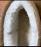 拉夏貝爾女靴雪地靴大棉鞋冬季保暖加絨加厚防風(fēng)雪地靴馬丁靴東北大棉靴卡其色 LA-101038 曬單實拍圖
