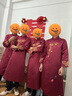 君英賢新中式伴郎服長(zhǎng)衫婚禮新郎唐裝馬褂中國(guó)風(fēng)結(jié)婚禮服男士中山裝 原版喜如意-酒紅色 M 建議126-149斤 曬單實(shí)拍圖