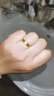 六福珠寶足金諾言黃金戒指情侶結(jié)婚對戒款實心單只活口戒 計價 GDGTBR0042 7.20克(含工費450元) 男款 曬單實拍圖