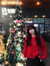 CTOX2024新年顯白軟糯元旦紅色麻花毛衣女秋冬季百搭休閑套頭針織衫 紅色 M 90-105斤 曬單實(shí)拍圖