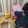 蒂米妮嬰兒畫(huà)畫(huà)板0-3歲畫(huà)板智力兒童畫(huà)板早教2合1雙面積木玩具 粉色長(cháng)頸鹿【積木+繪畫(huà)板】2用 曬單實(shí)拍圖