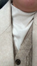 太平鳥(niǎo)女裝針織衫無(wú)縫系列毛套衫冬裝品質(zhì)內(nèi)搭毛衣女 白色 M 曬單實(shí)拍圖