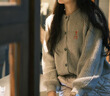 ELLE KIDS童裝 松緊腰菱格夾棉短褲女童冬季新品保暖休閑高腰褲子 卡其色 165 (M) 曬單實(shí)拍圖