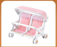森貝兒家族（Sylvanian families）森貝兒家族 雙人嬰兒車(chē)寶寶推車(chē)兒童女孩男孩過(guò)家家玩具生日禮物 雙人嬰兒車(chē)4533 曬單實(shí)拍圖