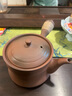 唯古寬口白茶煮茶壺電陶爐煮茶器家用窯變陶瓷養生壺大號側把燒水壺 大竹節煮茶壺（900ml）+電陶爐 曬單實(shí)拍圖