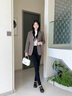 AEMAPE高端毛呢西裝外套女士2025春秋冬新款職業(yè)通勤輕奢女士西服套裝 淺咖色毛呢西裝 常規 XL [110-120斤] 曬單實(shí)拍圖