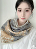 MELENDA KAMAR絲巾女輕奢2025新款小領(lǐng)巾小方紗巾絲綢生日母親節(jié)禮物送媽媽 【熱帶叢林】高級(jí)感高檔送女朋友老婆 曬單實(shí)拍圖
