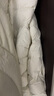 歐時(shí)力OCHIRLY  白鴨絨連帽長(cháng)款羽絨服大衣外套女保暖氣質(zhì)高級感 珍珠白 S 曬單實(shí)拍圖