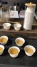 寶馳一次性功夫茶杯小號(hào)加厚硬稻殼家用商用辦公室杯子帶放置收納杯架 60ml稻香茶杯8包（共400個(gè)） 曬單實(shí)拍圖