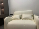 多功能客廳電動(dòng)沙發(fā)床智能休閑兩用折疊坐臥室書(shū)房陽(yáng)臺辦公室沙發(fā) 耐磨貓抓皮-海綿款-顏色拍下備注 105cm外徑-電動(dòng)沙發(fā)床 曬單實(shí)拍圖