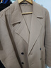 卡賓男裝雙排扣毛呢大衣23秋長(cháng)外套時(shí)尚韓版簡(jiǎn)約 卡其色 XXL 曬單實(shí)拍圖