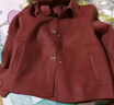 啄木鳥(niǎo)（TUCANO）高端品牌羊毛呢子外套女2025中年春秋新款短款小個(gè)子雙面羊絨大衣 橡皮紅 XL 建議120-130斤 曬單實(shí)拍圖