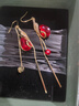 查克拉復(fù)古鳳凰紅色耳環(huán)女氣質(zhì)小眾設(shè)計(jì)感高級感長款耳飾耳墜女耳飾品 紅色 曬單實(shí)拍圖