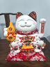 金色招財貓特大號貓王自動(dòng)搖手招財貓大擺件收銀臺居家新店開(kāi)業(yè)禮品發(fā)財貓 A23-4可存錢(qián)（高47厘米） 曬單實(shí)拍圖