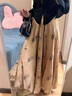 艾柔丹春秋季新款連衣裙女裝新中式國(guó)風(fēng)長(zhǎng)袖清冷系禪意褲裙子兩件套套裝 上衣+褲裙 S 曬單實(shí)拍圖