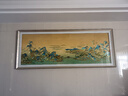 瑞隆工坊千里江山手工蘇繡客廳刺繡掛畫沙發(fā)背景墻裝飾畫山水風景西墻壁畫 高檔雙框立體裝裱輕奢畫框 95x235cm 曬單實拍圖