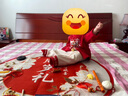 G.DUCKKIDS兒童漢服男童春秋中國風(fēng)周歲宴禮服男寶寶夏季中式拜年服女孩唐裝 紅色【春秋款】 100 建議身高90-100cm3-4歲 曬單實(shí)拍圖