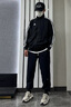 阿迪達斯 （adidas）男子經(jīng)典三條紋休閑舒適運動防風(fēng)拼接百搭休閑潮流寬松夾克外套 TR30JT-BW 【新款logo】 M 曬單實拍圖