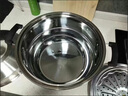 GNNDXX德國316食品級抗菌不銹鋼大容量蒸鍋家用商用2025新款蒸包子籠屜 【316抗菌特厚底】三層 28cm 曬單實(shí)拍圖