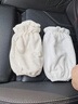 豹潛袖套女套袖羽絨服女秋冬短款辦公家務(wù)耐臟棉衣袖口防污純色袖套 白色珍珠毛絨袖套【1雙】 【保暖防臟，舒適面料】 曬單實拍圖