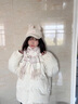 CRANTA KOMEIA圍巾女秋冬季2025新款加厚保暖圍脖披肩女外搭生日禮物送女生女友 米白色 高級感送老婆女朋友愛(ài)人實(shí)用高檔 曬單實(shí)拍圖